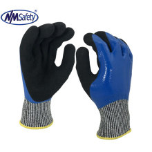 NMsafety 13 gauge anti cut liner coated double coating glove mechanic glove work glove en388